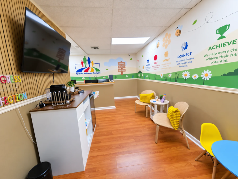 Reception and waiting area at Bhavioral Corporation’s Pembroke Pines center