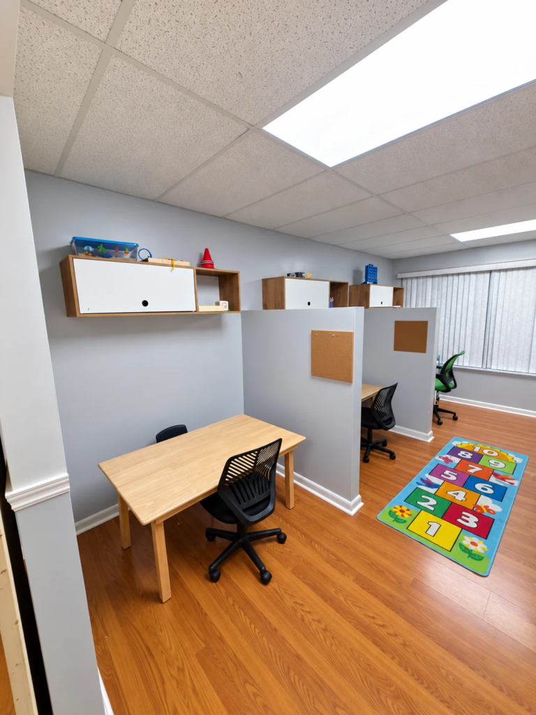 Individual therapy spaces — second view at Bhavioral Corporation’s Pembroke Pines center